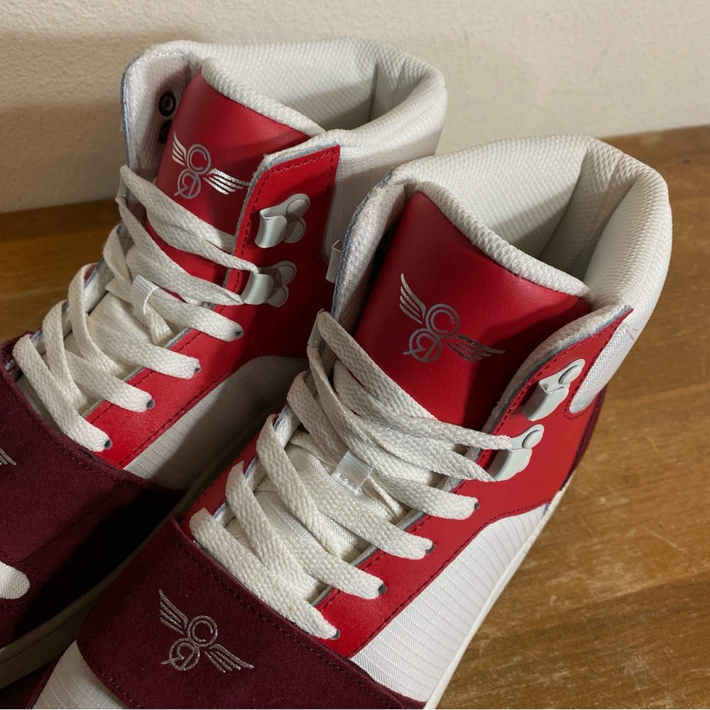 Creative Recreation Cesario High Top Sneaker Burgundy Suede Red - Size 10 - Picture 4 of 15
